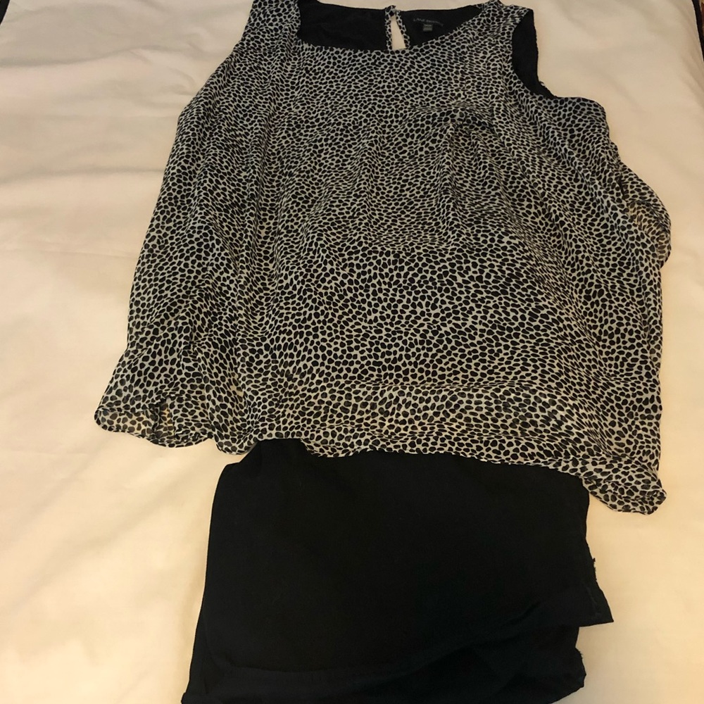 Animal Print Top/Black Shorts Lane Bryant Bundle